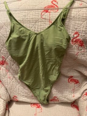SHEIN Sage Green One-Piece Swimsuit